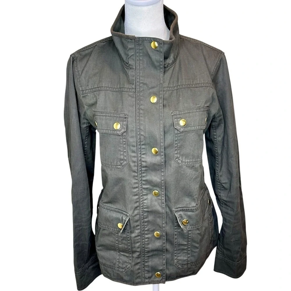 J.Crew 100% Cotton Boyfriend Field Jacket Size S - Picture 1 of 13